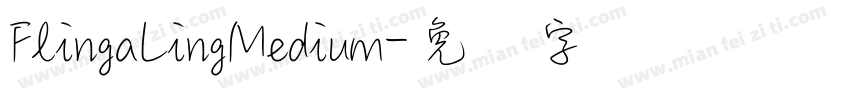 FlingaLingMedium字体转换