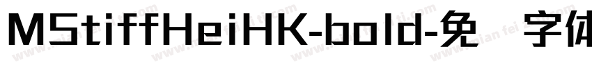 MStiffHeiHK-bold字体转换