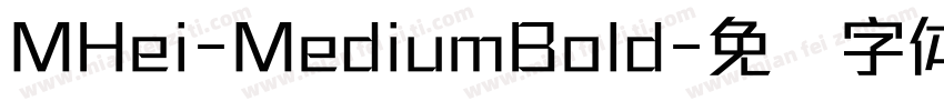 MHei-MediumBold字体转换