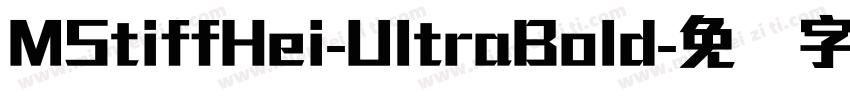 MStiffHei-UltraBold字体转换