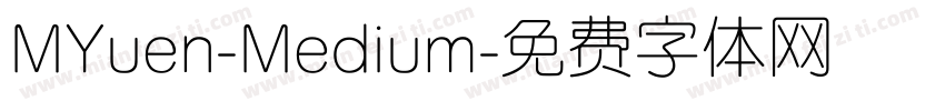 MYuen-Medium字体转换