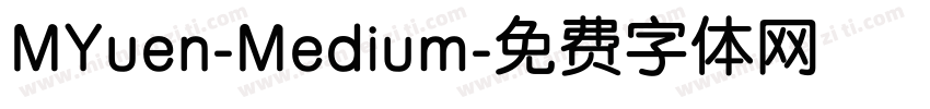 MYuen-Medium字体转换