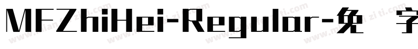 MFZhiHei-Regular字体转换