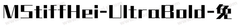 MStiffHei-UltraBold字体转换