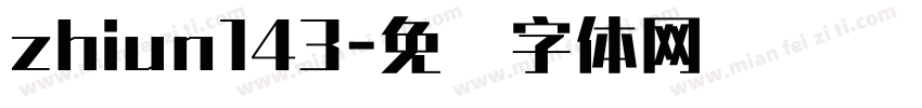 zhiun143字体转换