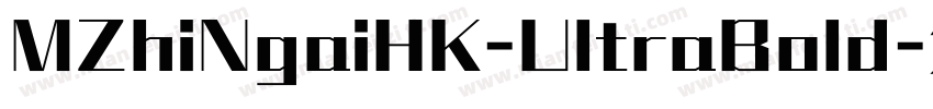 MZhiNgaiHK-UltraBold字体转换