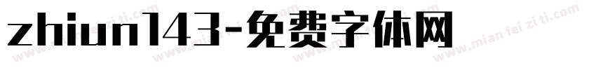 zhiun143字体转换