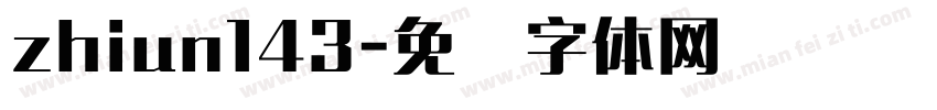 zhiun143字体转换