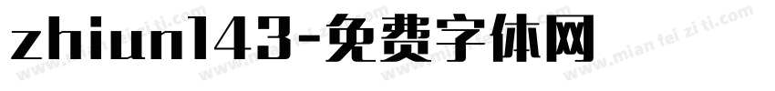 zhiun143字体转换