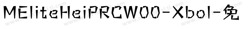 MEliteHeiPRCW00-Xbol字体转换
