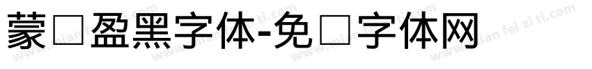 蒙纳盈黑字体字体转换