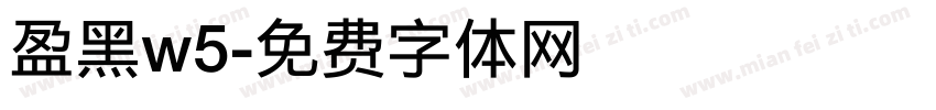 盈黑w5字体转换