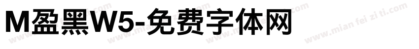 M盈黑W5字体转换