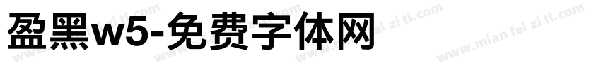 盈黑w5字体转换