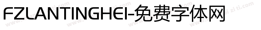 FZLANTINGHEI字体转换