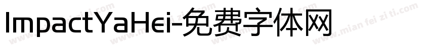 ImpactYaHei字体转换