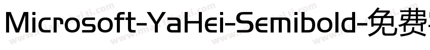 Microsoft-YaHei-Semibold字体转换
