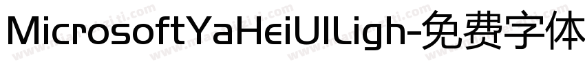 MicrosoftYaHeiUlLigh字体转换