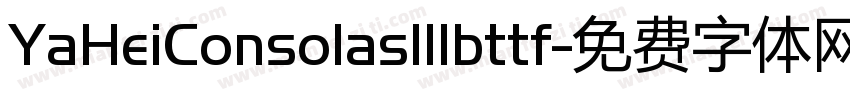 YaHeiConsolas111bttf字体转换