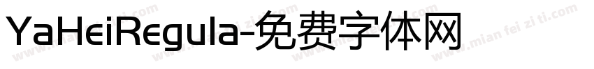 YaHeiRegula字体转换