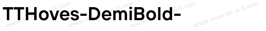 TTHoves-DemiBold字体转换