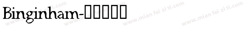 Binginham字体转换