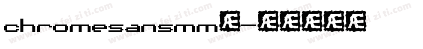 chromesansmm常字体转换