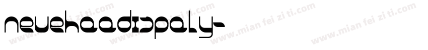 neuehaadispaly字体转换