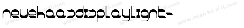 neuehaasdisplaylignt字体转换