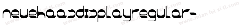 neuehaasdisplayregular字体转换