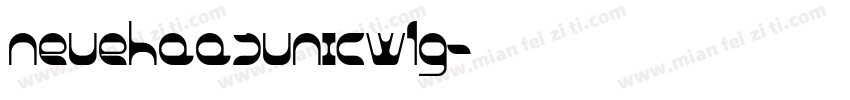 neuehaasunicw1g字体转换