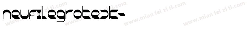 neufilegrotesk字体转换