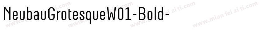 NeubauGrotesqueW01-Bold字体转换