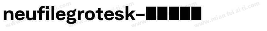 neufilegrotesk字体转换