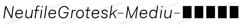 NeufileGrotesk-Mediu字体转换