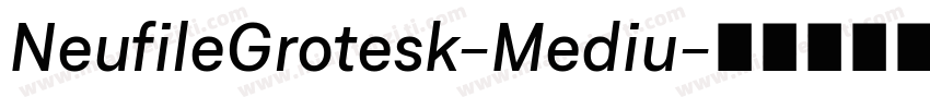NeufileGrotesk-Mediu字体转换