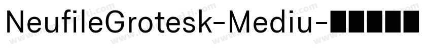 NeufileGrotesk-Mediu字体转换