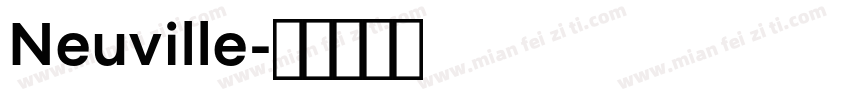 Neuville字体转换