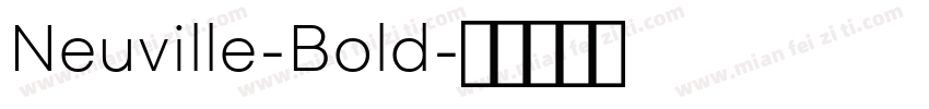 Neuville-Bold字体转换