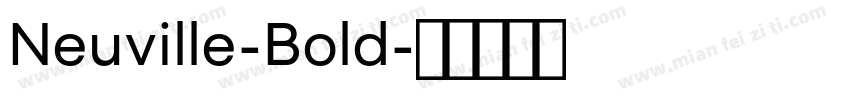 Neuville-Bold字体转换