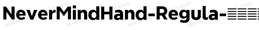 NeverMindHand-Regula字体转换