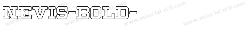 nevis-Bold字体转换