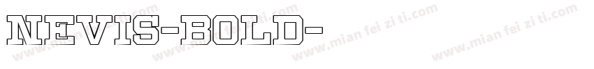 nevis-Bold字体转换