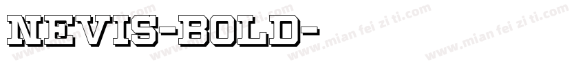 nevis-Bold字体转换