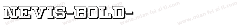 nevis-Bold字体转换