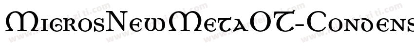 MigrosNewMetaOT-CondensedBook字体转换