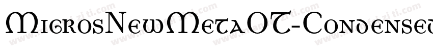 MigrosNewMetaOT-CondensedBook字体转换