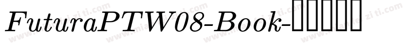 FuturaPTW08-Book字体转换