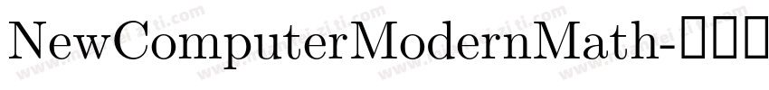 NewComputerModernMath字体转换