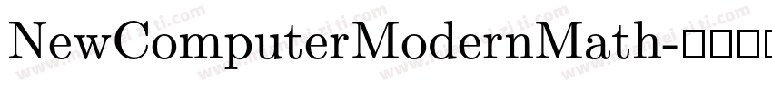 NewComputerModernMath字体转换
